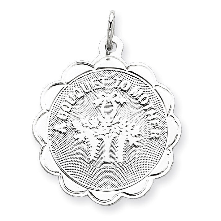 A Bouquet to Mother Disc Charm Sterling Silver QC2315