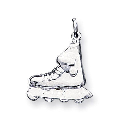 Inline Skate Charm Sterling Silver QC270