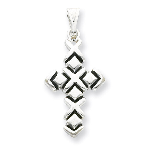 Antiqued Cross Pendant Sterling Silver QC3233