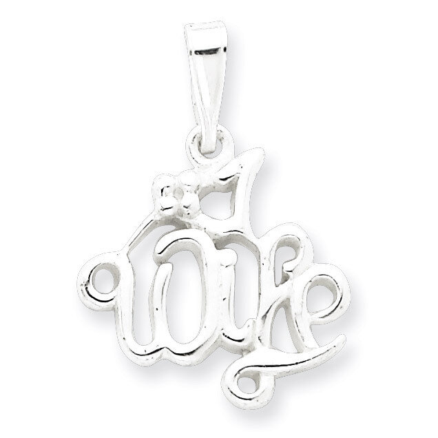 #1 Wife Pendant Sterling Silver QC3741