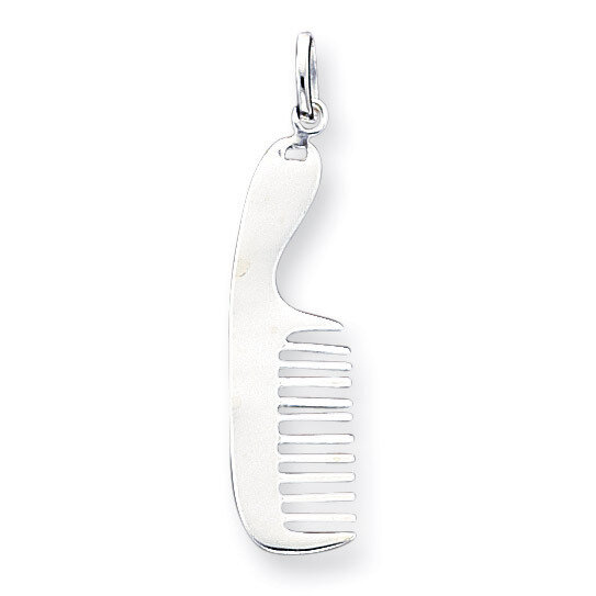 Comb Charm Sterling Silver QC3776