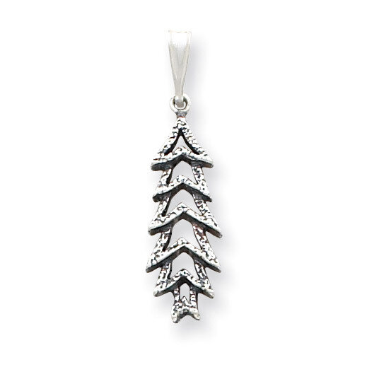 Antiqued Tree Charm Sterling Silver QC3805
