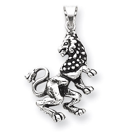 Antiqued Griffin Pendant Sterling Silver QC3932