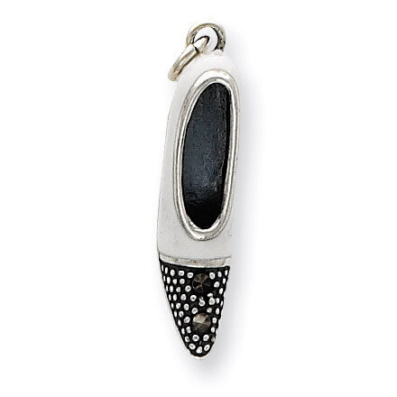 Enameled Shoe Charm Sterling Silver QC3993