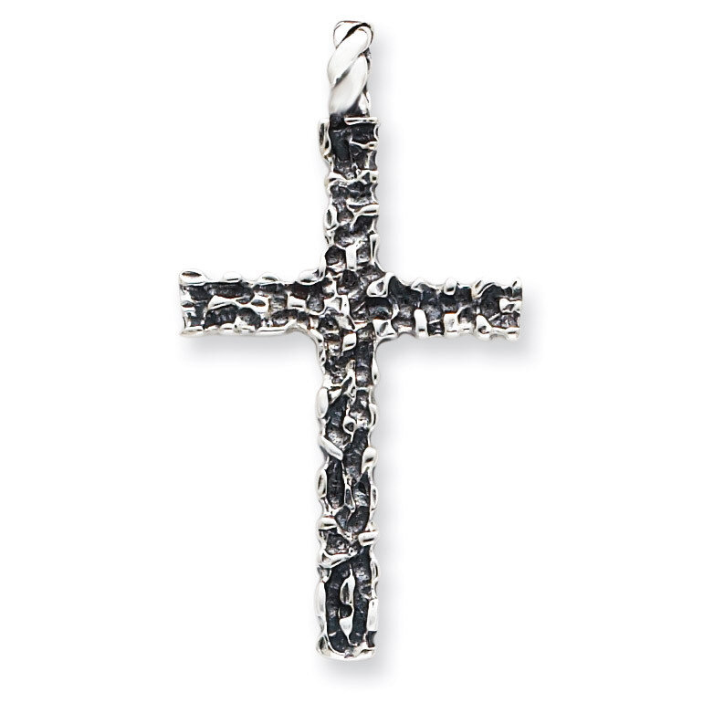 Antiqued Cross Pendant Sterling Silver QC4292