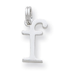 F Charm Sterling Silver QC5079F