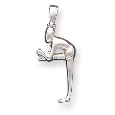 Person Stretching Pendant Sterling Silver QC5113