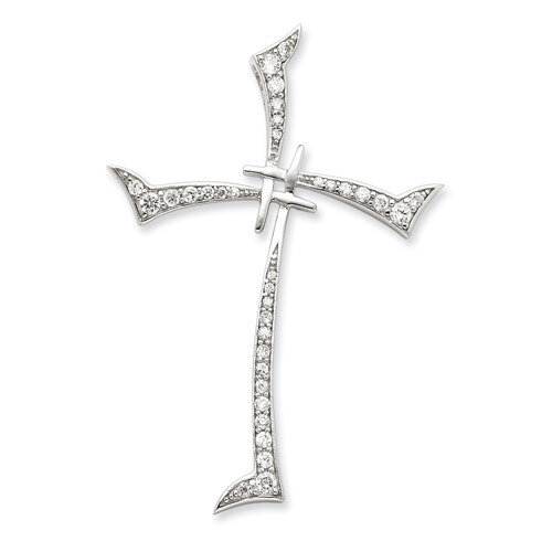 CZ Cross Pendant Sterling Silver QC5377