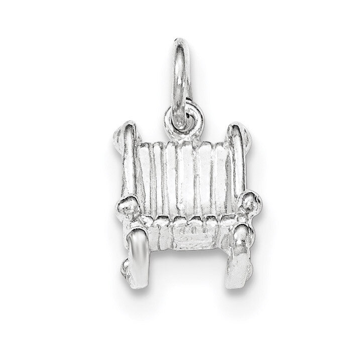 Polished Rocking Chair Pendant Sterling Silver QC8802