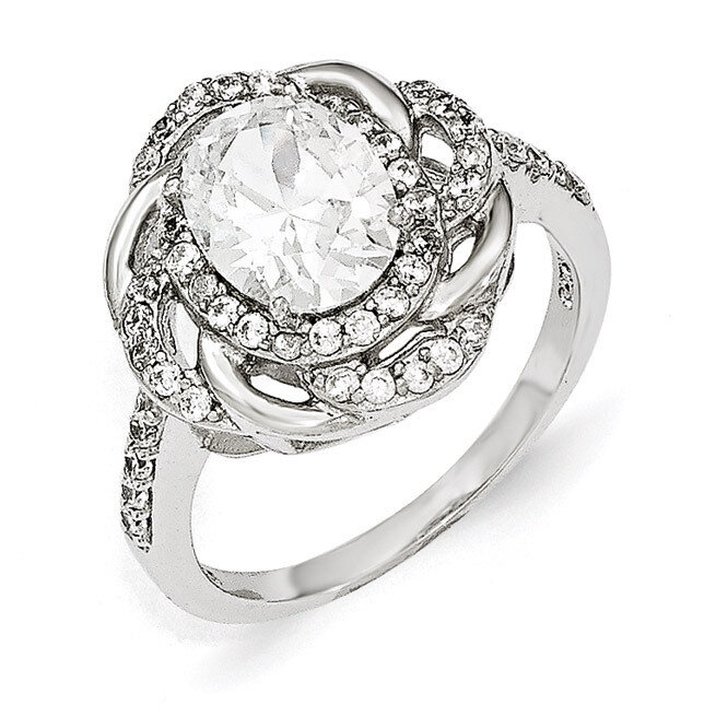 CZ Fancy Ring Sterling Silver QCM1360-6