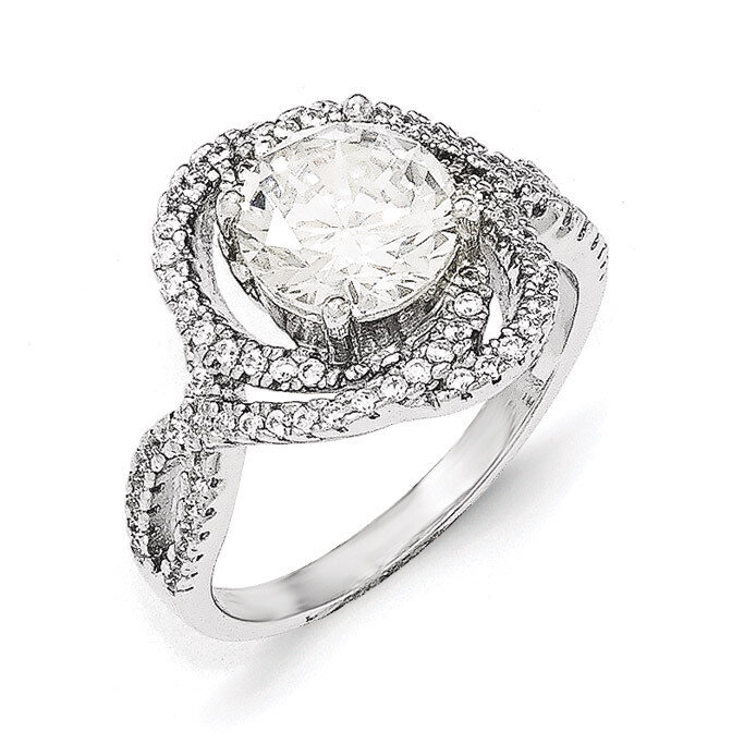 CZ Fancy Ring Sterling Silver QCM1370-6