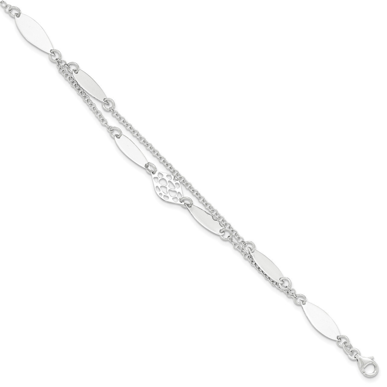 Polished Bracelet Sterling Silver QG3762-8.5