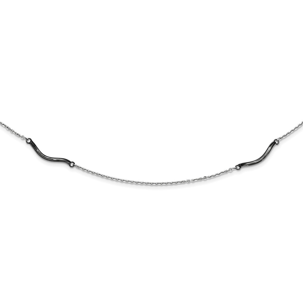 Rhodium-plated Necklace Sterling Silver QG3834-24