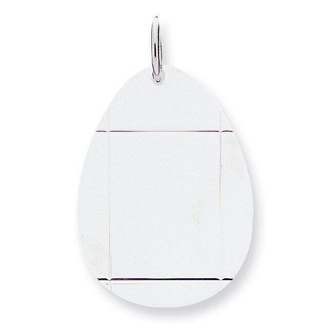 Engravable Disc Charm Sterling Silver QM490/35
