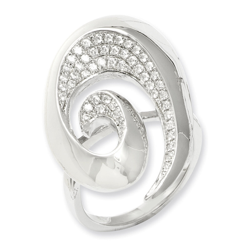 CZ Brilliant Embers Ring Sterling Silver QMP204-6