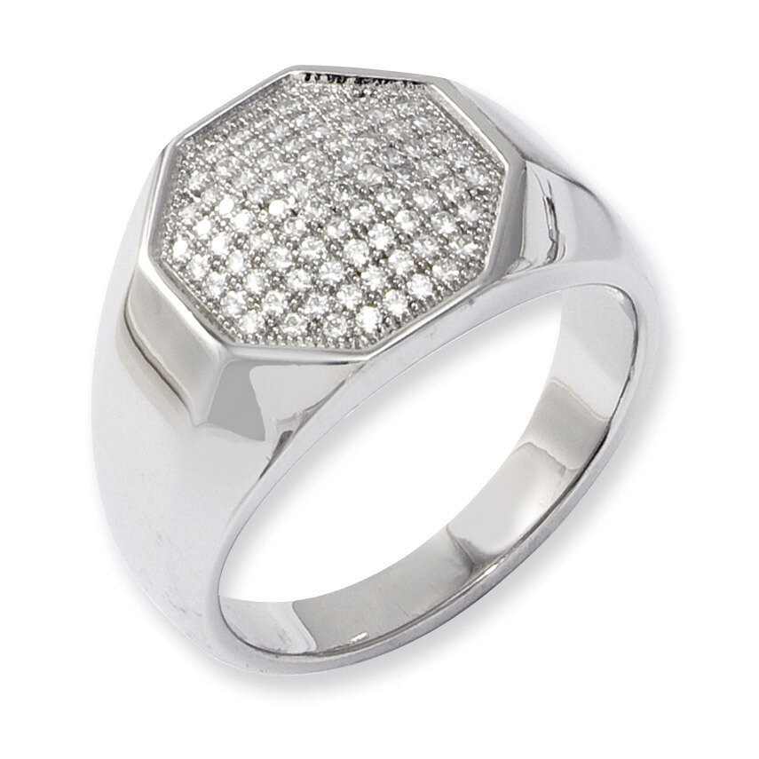 CZ Fancy Polished Ring Sterling Silver QMP242-6