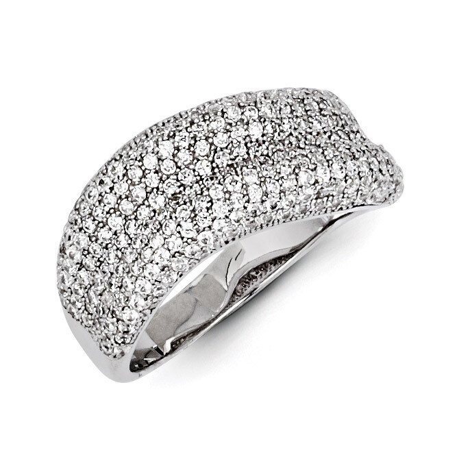 CZ Brilliant Embers Ring Sterling Silver QMP932-6