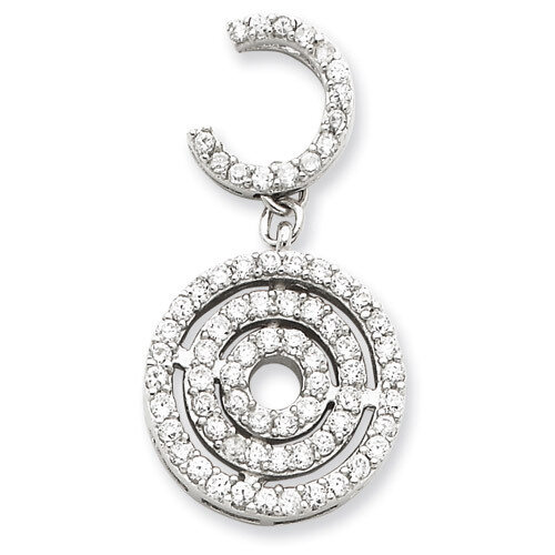 CZ Chain Slide Pendant Sterling Silver QP1425