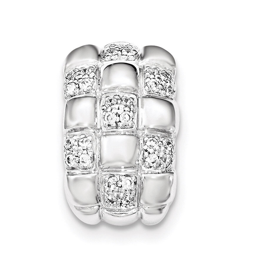 Patterned Slide Pendant Sterling Silver QP4162