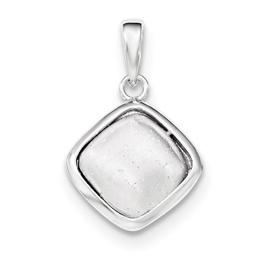 Polished and Textured Pendant Sterling Silver QP4416