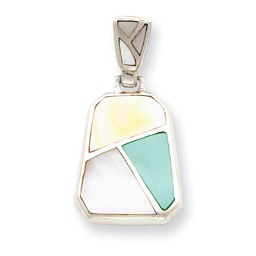 Mother of Pearl Pendant Sterling Silver QP505