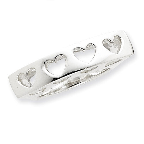 Heart Ring Sterling Silver QR1788-8