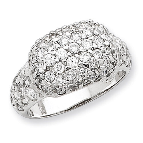 CZ Pav Ring Sterling Silver QR2107-7