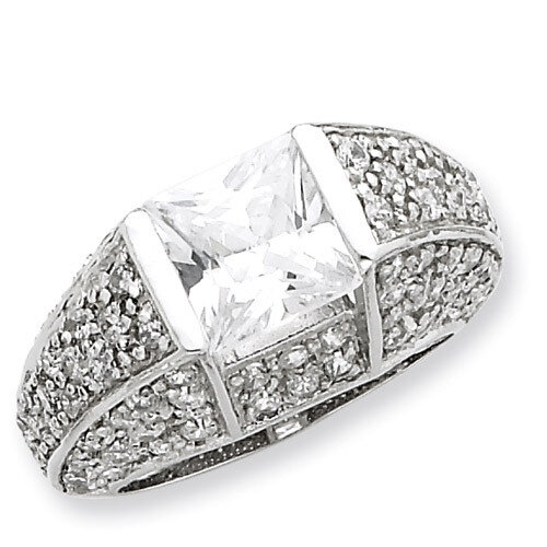 CZ Ring Sterling Silver QR2174-7