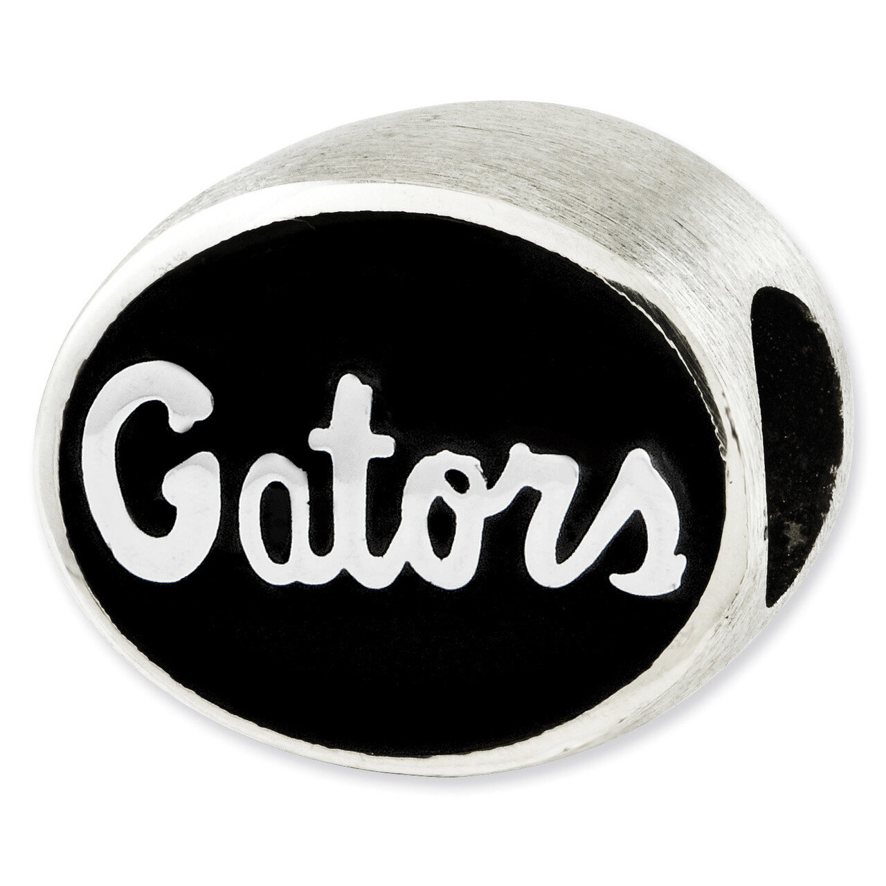 Antiqued University of Florida Collegiate Bead Sterling Silver QRS2068