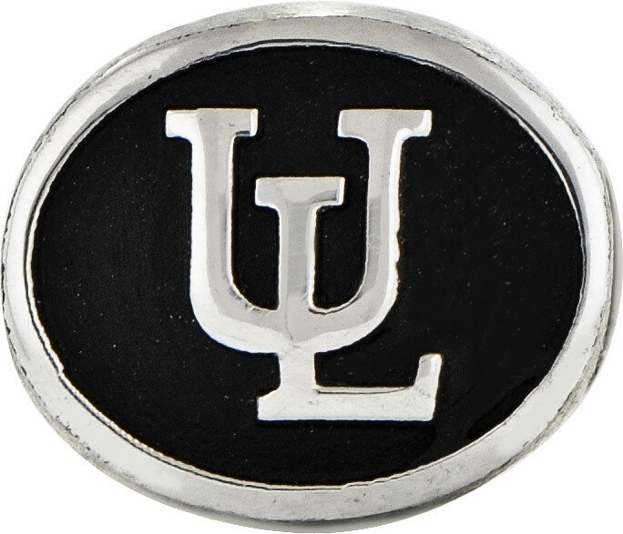 Antiqued University of Louisiana at Lafayette Collegiate Be Sterling Silver QRS3023