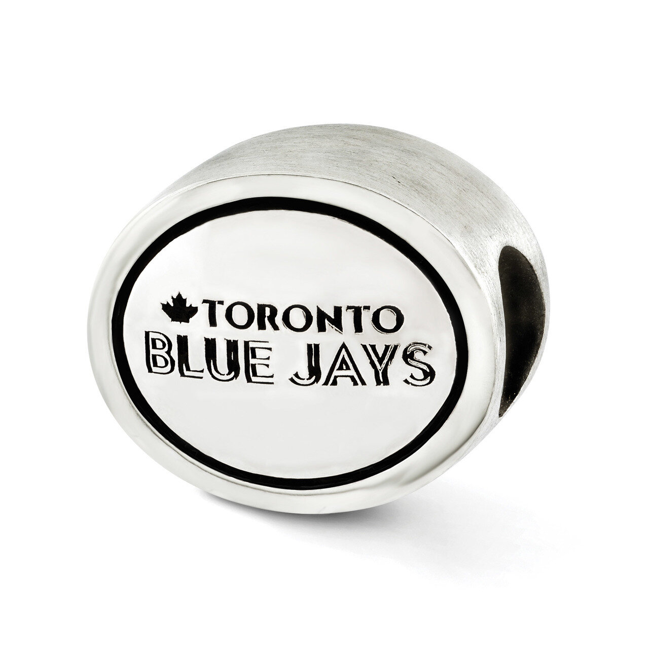 MLB Siskiyou Buckle Antiqued Toronto Blue Jays Bead Sterling Silver QRS3269