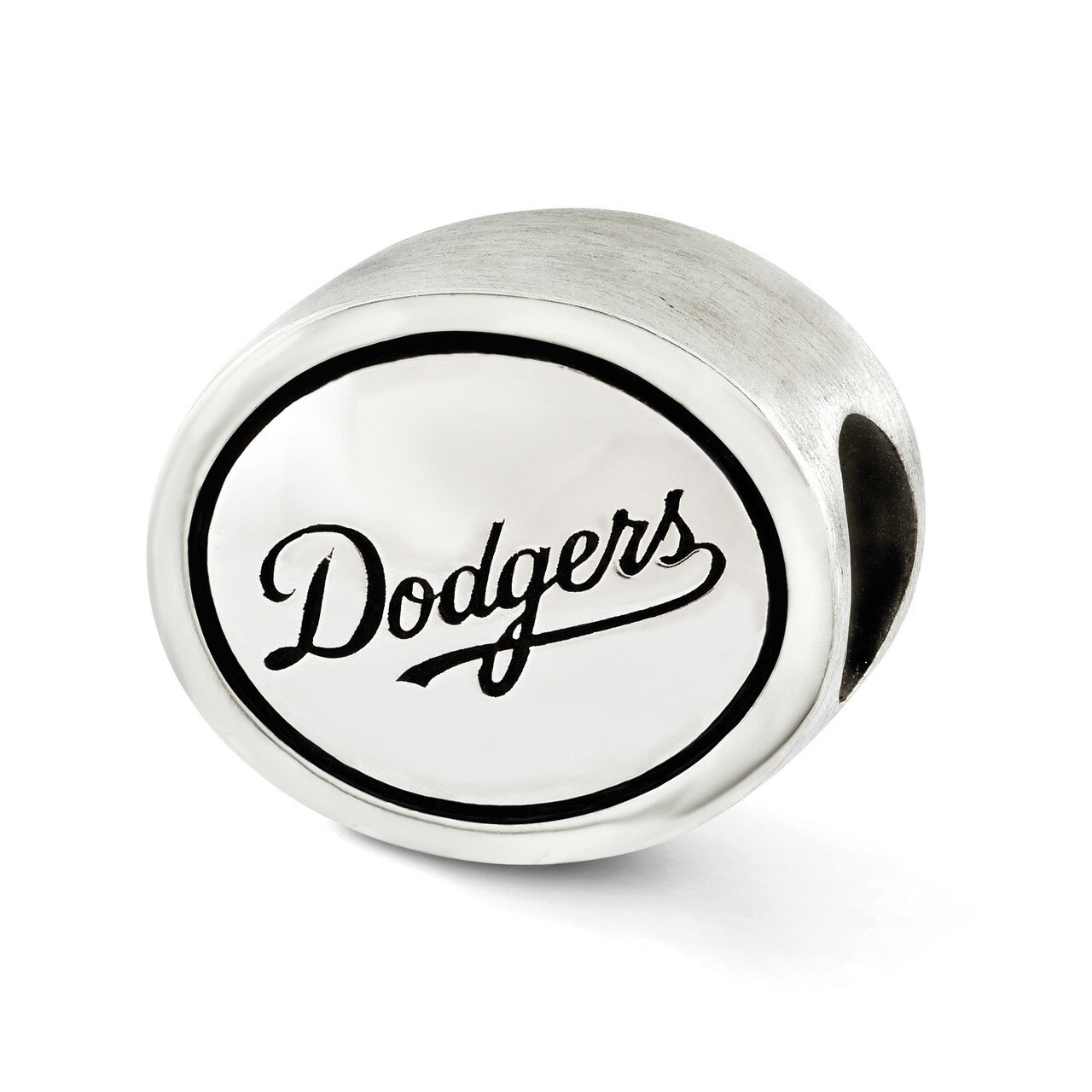 MLB Siskiyou Buckle Antiqued Los Angeles Dodgers Bead Sterling Silver QRS3274