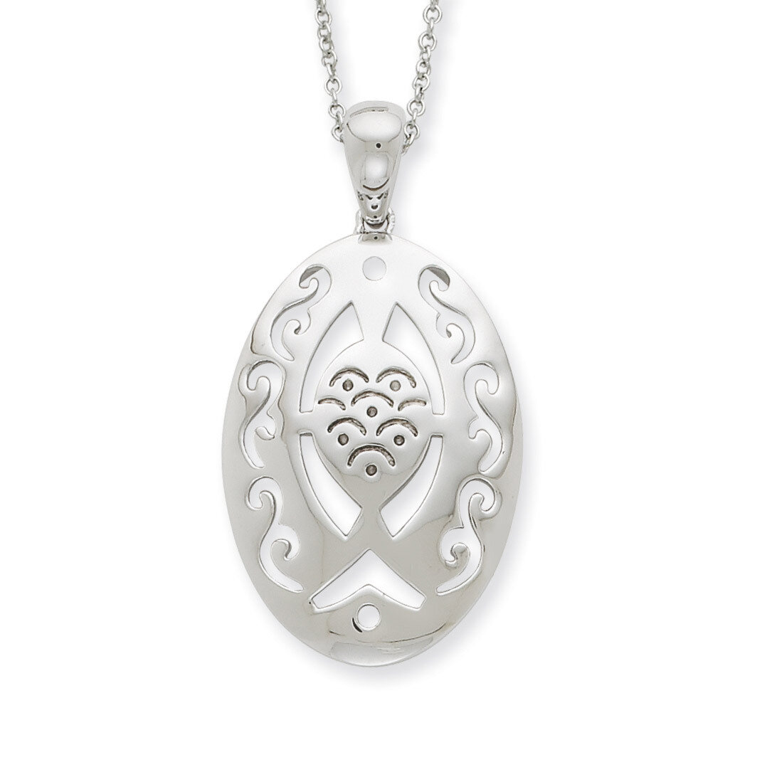 Praying and Believing With You 18 Inch Necklace Sterling Silver QSX387