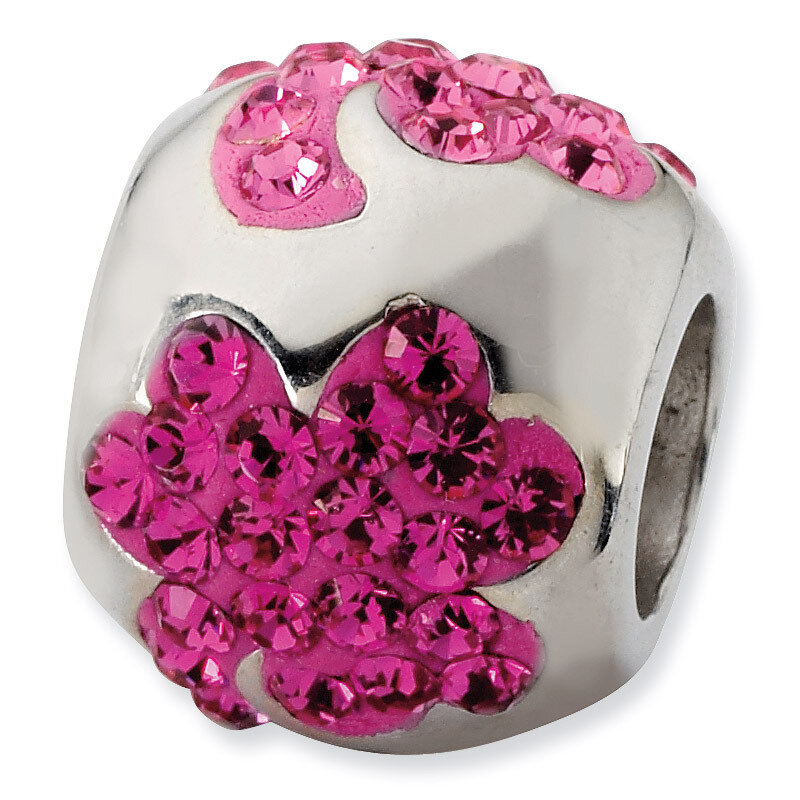 Shades of Pink Flower Bead Sterling Silver QTA162