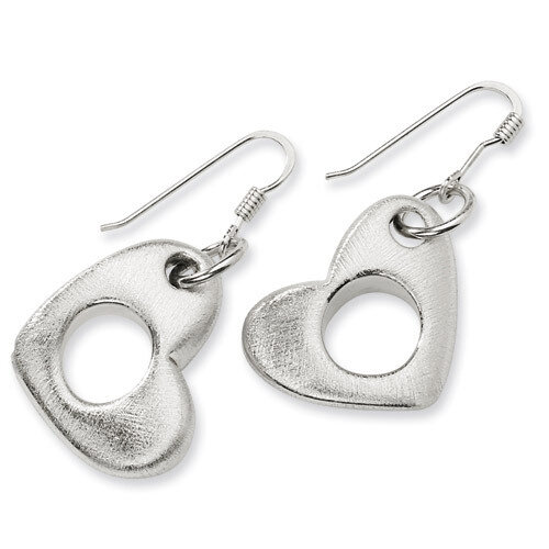 Heart Earrings Sterling Silver QV432