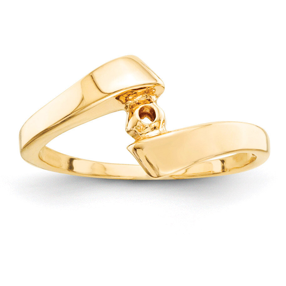 Peg Set Solitaire Ring Mounting 14k Gold X7560