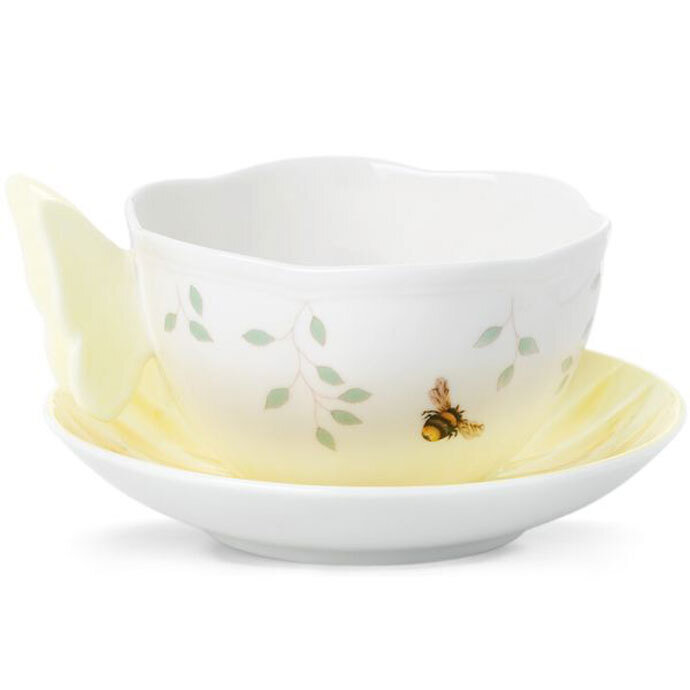 Lenox Butterfly Meadow Figural Cup &amp; Saucer 806725