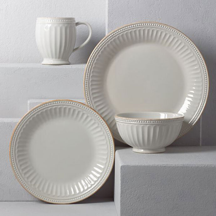 Lenox French Perle Groove White 4 Piece Set 856883, MPN: 856883, 882864582522