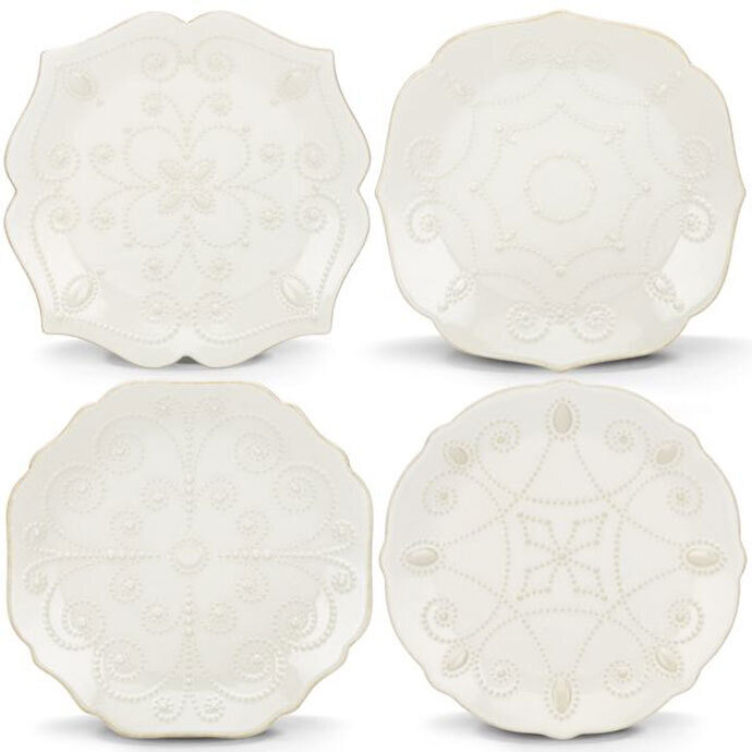 Lenox French Perle White Canape Plate 829072