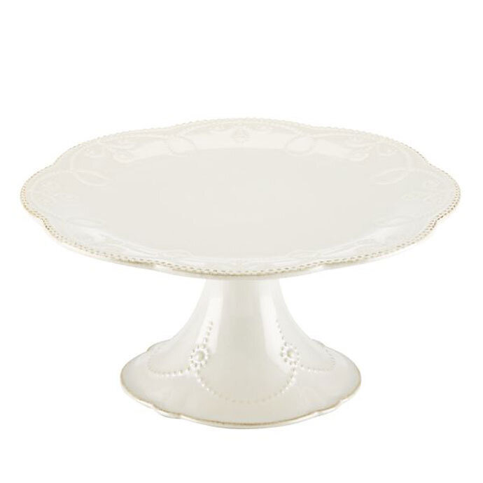 Lenox French Perle White Cake Plate 824745