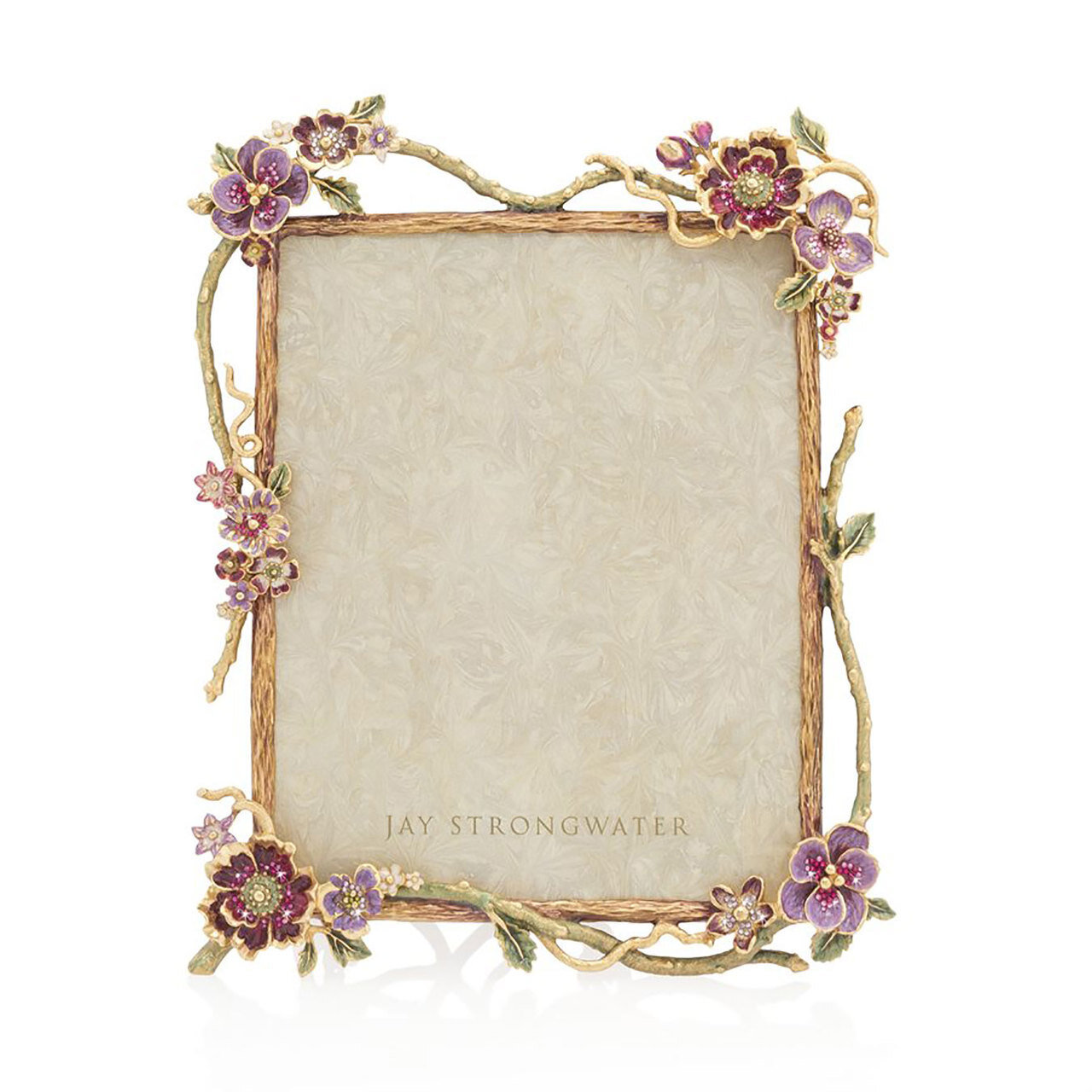 Jay Strongwater Delilah Floral Branch 8 x 10 Inch Frame SPF5860-289