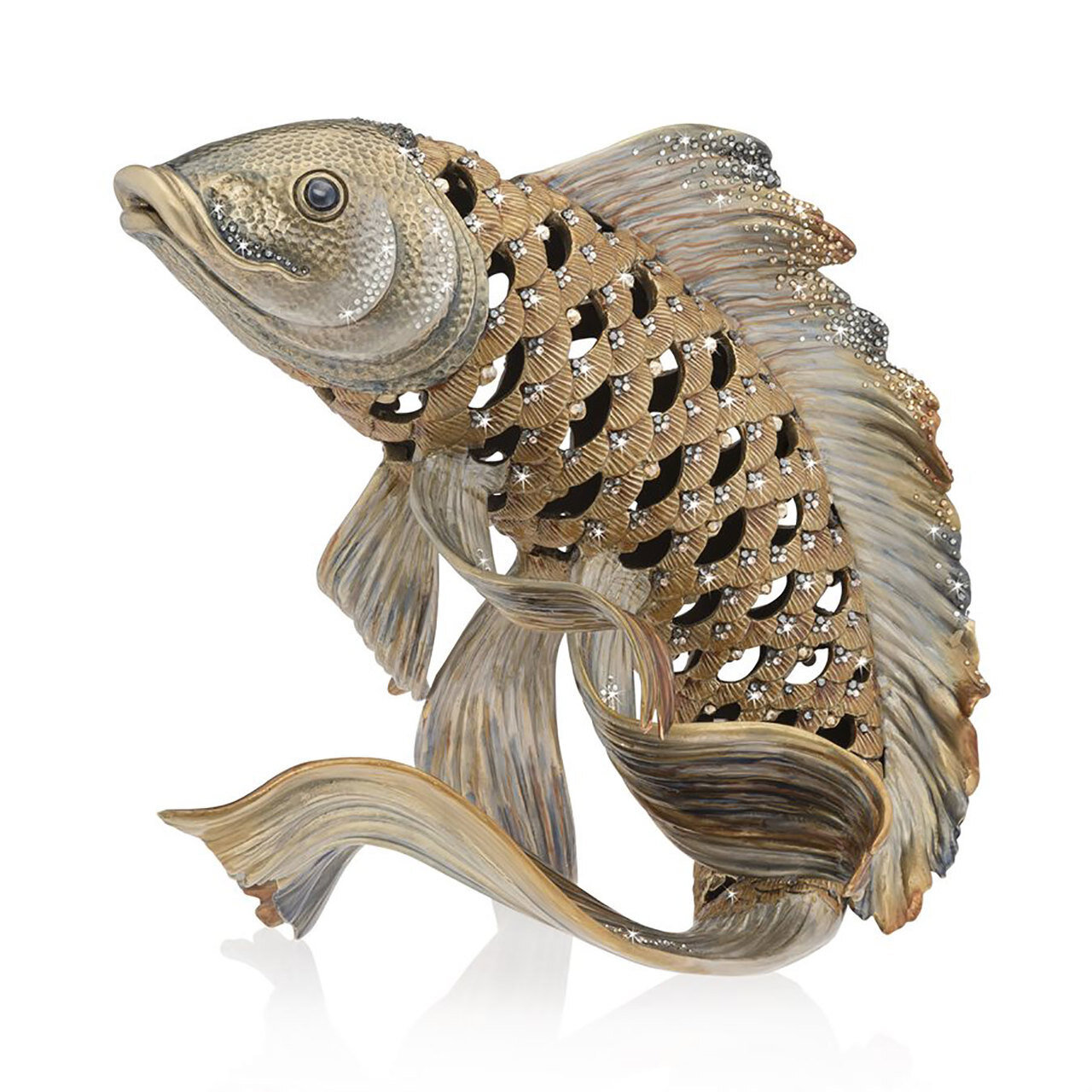 Jay Strongwater Asagi Koi Fish Figurine SDH1905-495