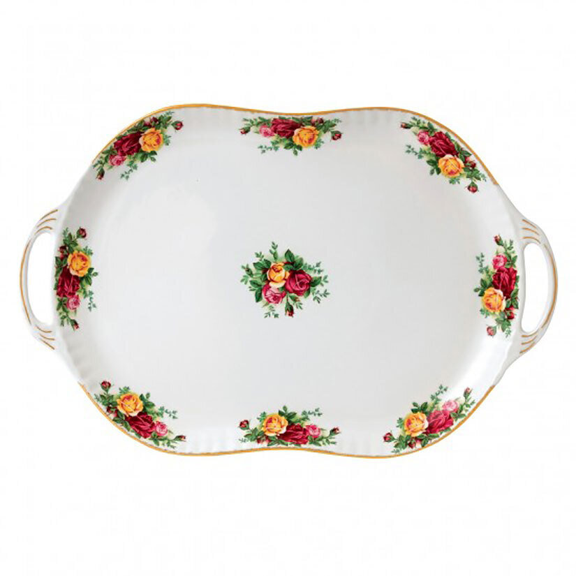 Royal Albert Old Country Roses Handled Serving Platter 19 Inch 40006484