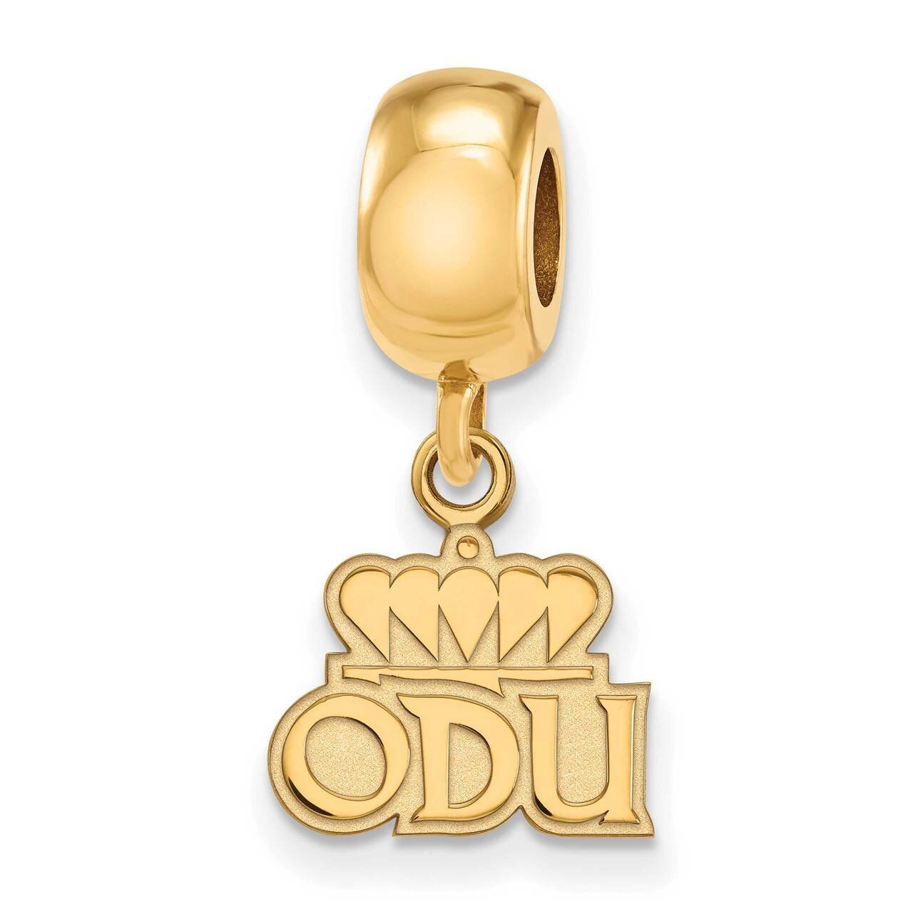 Old Dominion University x-Small Dangle Bead Charm Sterling Silver Gold-Plated GP030ODU, MPN: GP030O…