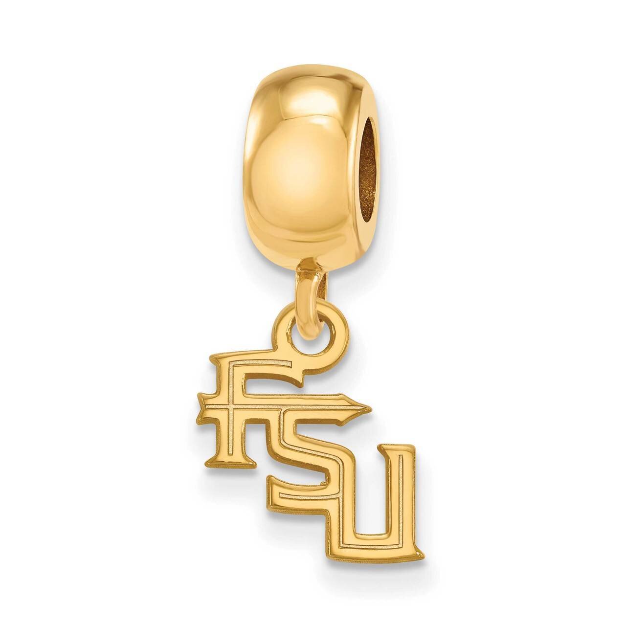 Florida State University x-Small Dangle Bead Charm Sterling Silver Gold-Plated GP097FSU, MPN: GP097…