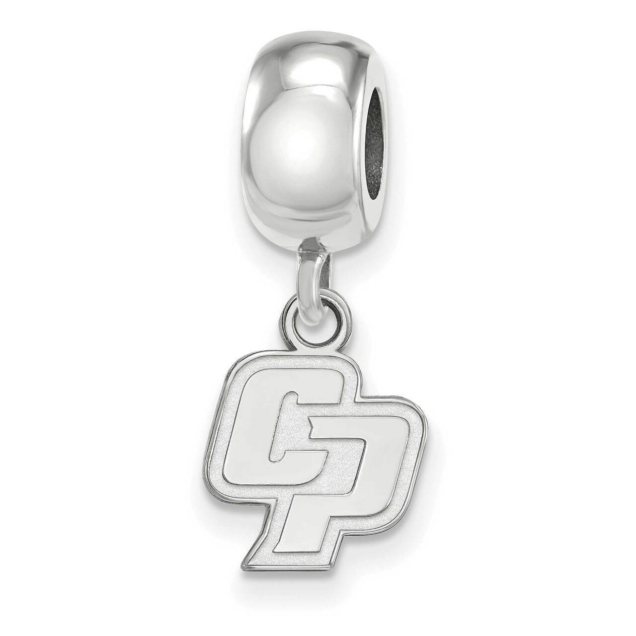California Polytechnic State University Bead Charm x-Small Dangle Sterling Silver SS004CPY, MPN: SS…