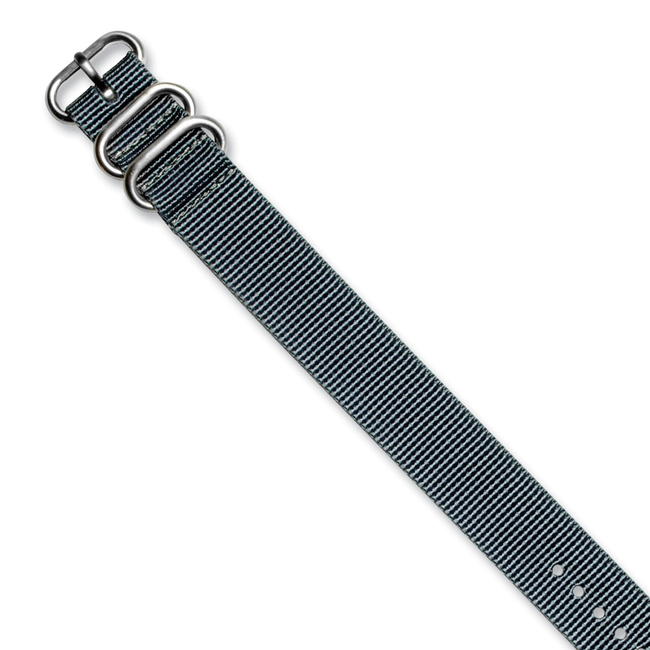 20mm 1-Piece Grey Ballistic Nylon Watch Band  BA381-20, MPN: BA381-20,