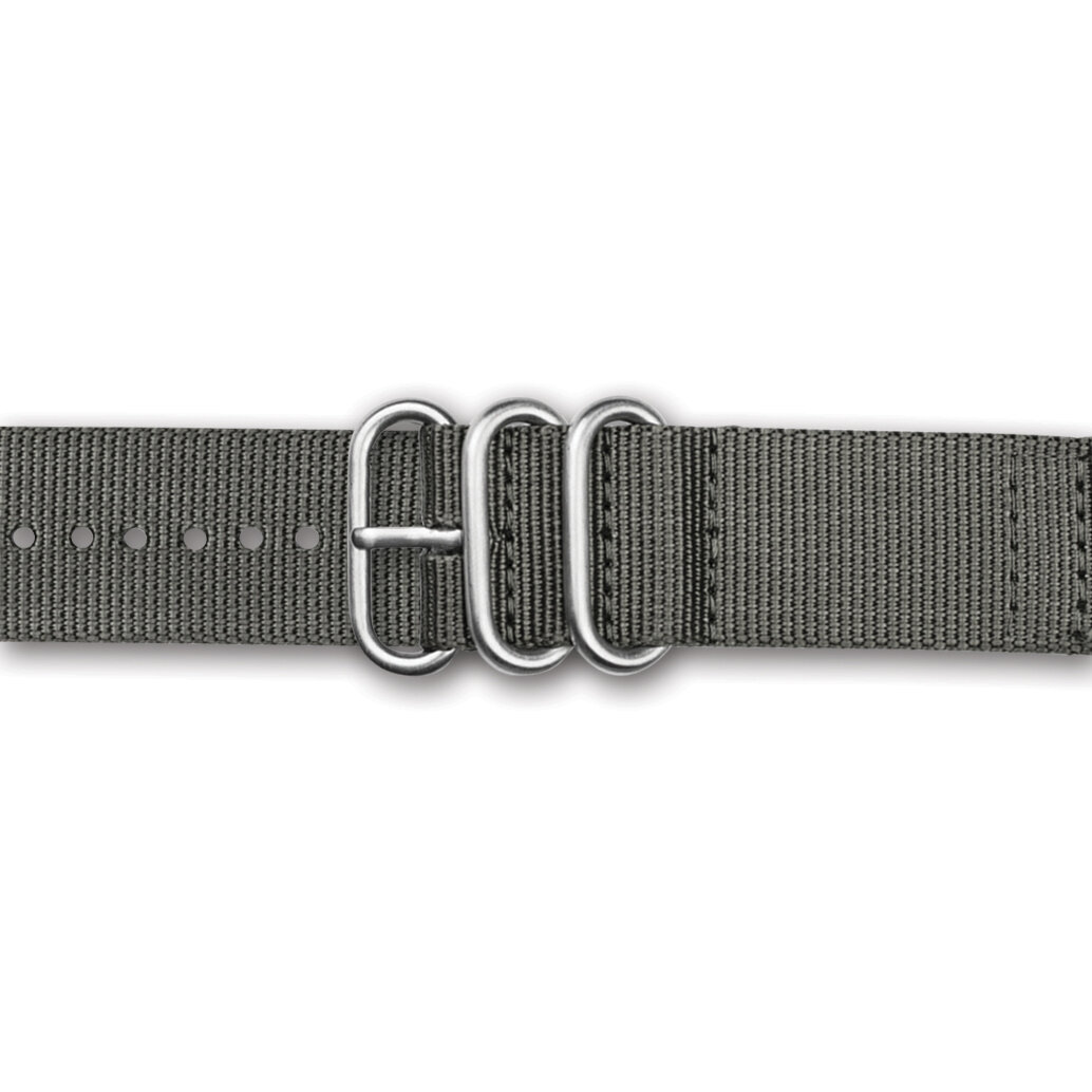 22mm 2-Piece Grey Ballistic Nylon Watch Band  BA391-22, MPN: BA391-22,