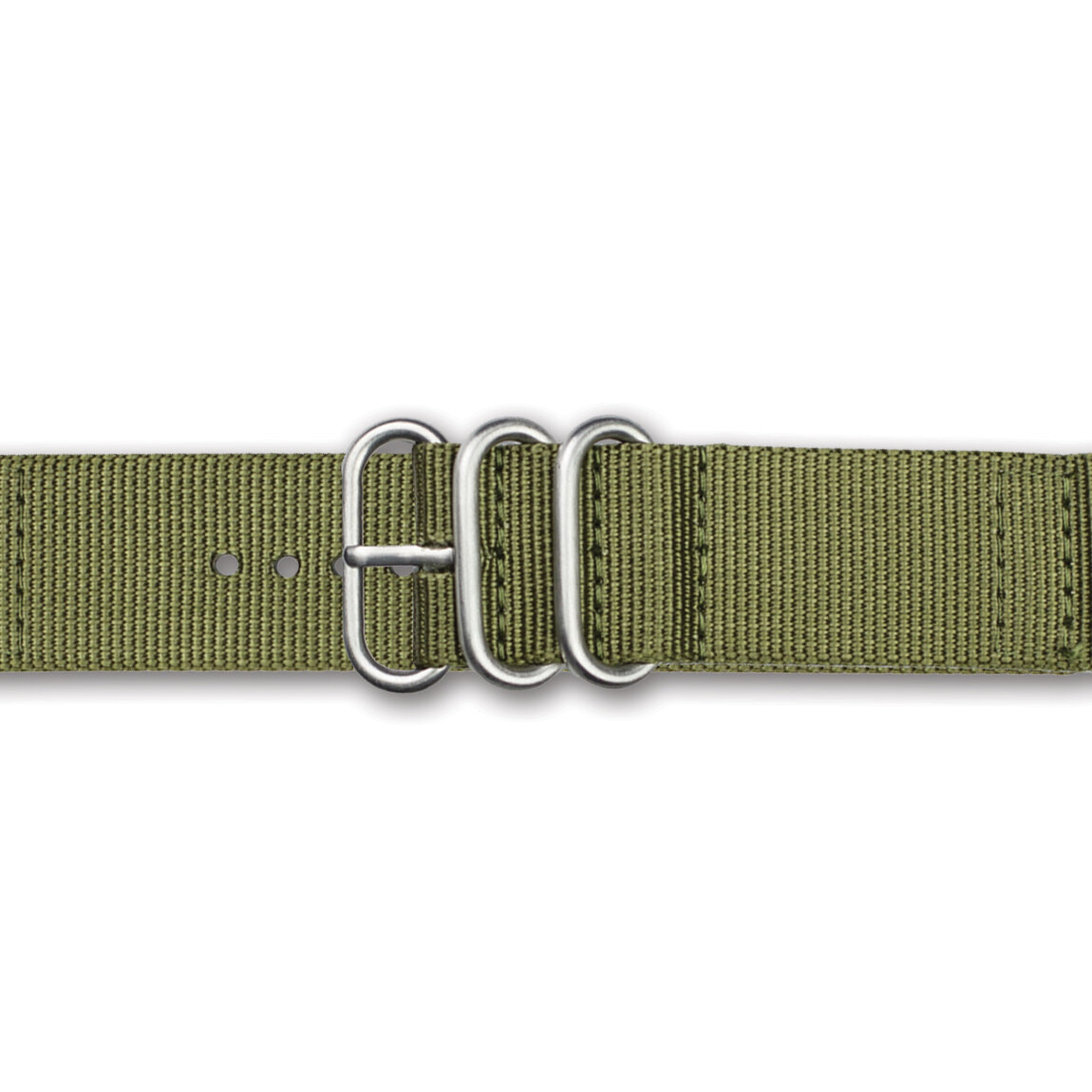 18mm 2-Piece Olive Ballistic Nylon Watch Band BA395-18