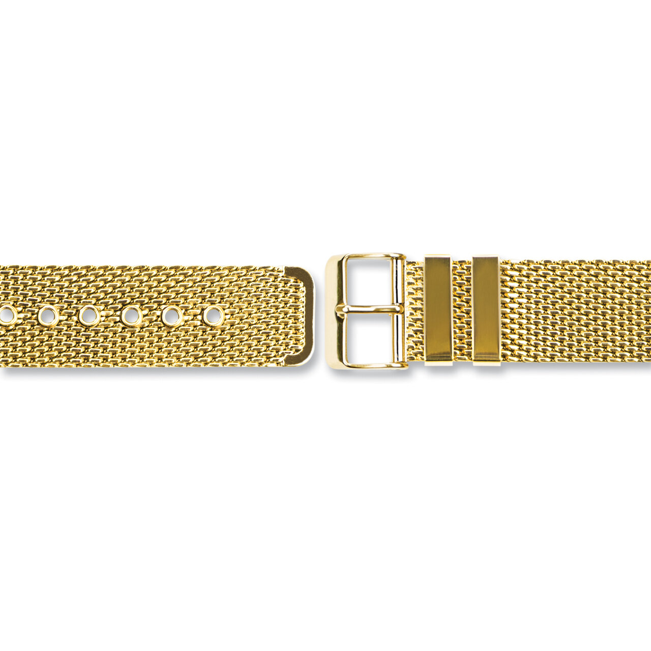22mm Gold-tone Stainless Steel Mesh 2-Piece Watch Band  BA414-22, MPN: BA414-22,